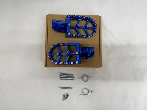 Upgraded wide foot pegs - pegs, blue