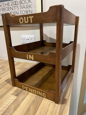 Vintage Three Tier Wooden Desk