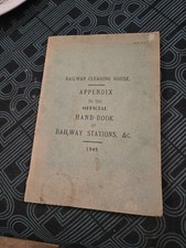 Railway Clearing House Handbook Appendix of Stations 1949 RCH 61151