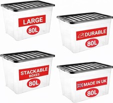 80l clear plastic - 80l, storage