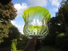 ANTIQUE YELLOW GLASS DUPLEX