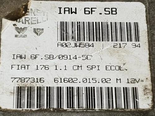 Fiat punto 176 engine control - engine,