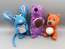 Set of 3 Bear In The Big Blue House Tutter Mouse Pip Otter Ojo Soft Plush Toys
