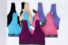 3Pack Sport Bras Seamless Wire