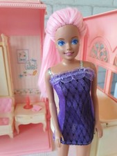 NO DOLL Barbie Sindy Clone Tammy Purple Party Dress Clothing VINTAGE 2000 BSC114