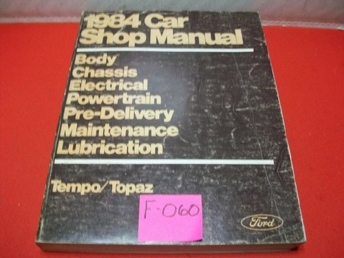 Vintage factory 1984 ford - factory,
