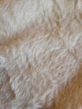 Rare English Sparse Mohair Fabric, ½" Pile, Cream For Bear Making etc..