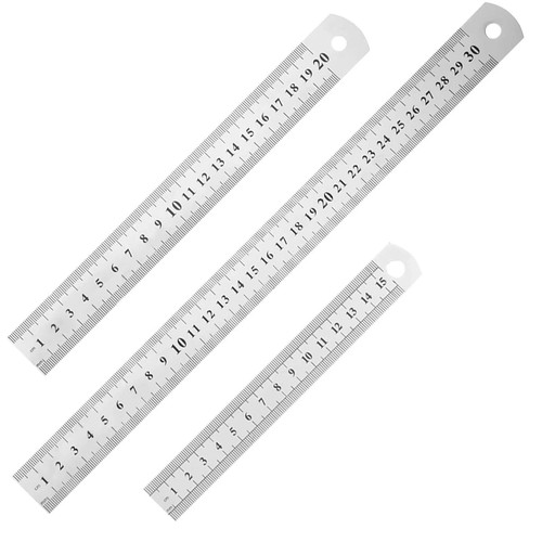 Double side metal ruler - side,