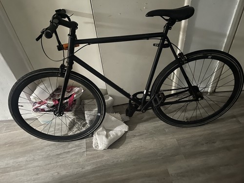 Single speed black bike - black,