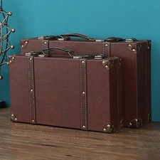Luggage Case PU Leather Trunk
