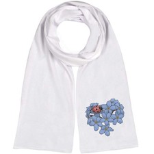 'Ladybird On Forget-Me-Nots' Lightweight Scarf / Wrap (SC00034768)