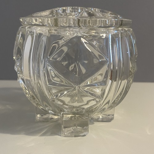 Vintage cut glass vase flower - vintage,