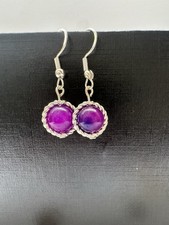 Sugilite Drop Earrings   -
