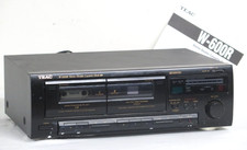 Teac W-600R Tape Deck Auto Reverse Double Cassette Deck Dolby B Fully Working