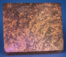 Handcrafted Wooden Trinket / Jewellery Box – Burl Wood Veneer – Vintage Look