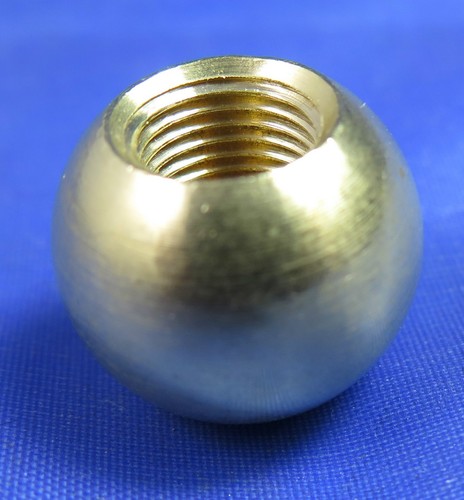 Brass ball finial - , 20mm
