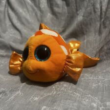 Ty Beanie Boos Goldfish Sami The Orange Goldfish 8" Plush Stuffed VGC Big Eyes