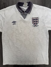 Original Umbro England 1990 Home Shirt 'ITALY 90' Mens Medium