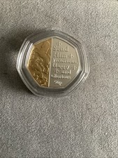 Isle of Man Gold And Silver Send him Victorious 50p Coin