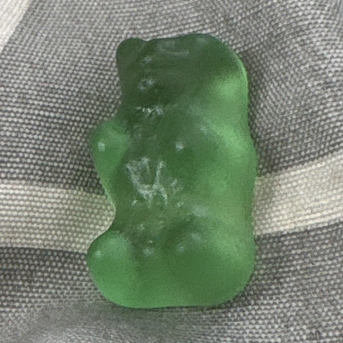 Green mineral crystal - green,