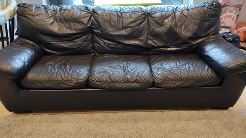 Dfs leather sofa bed - bed, +