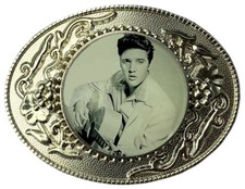Elvis Photo Glass Domed Belt