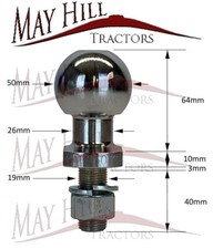 Tow Ball Hitch Pin ATV Quad