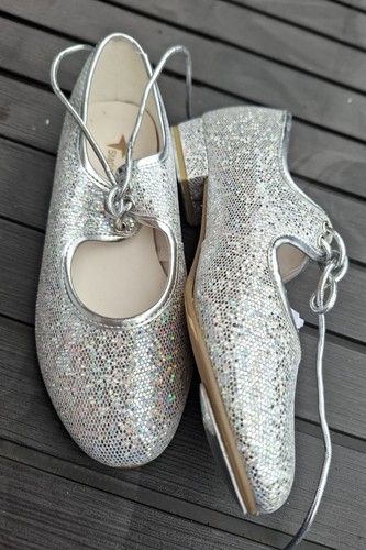 Girls silver sparkle - girls, tap