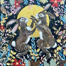 Floral Rabbits Original