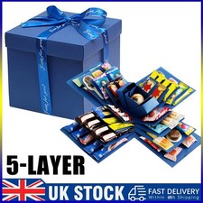 NEW DIY Surprise Box, 5-Layer Creative Explosion Gift Box for Christmas Birthday