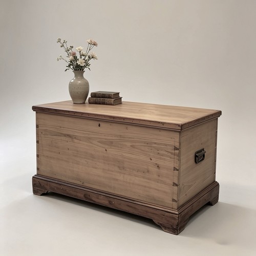Old antique pine chest - old,