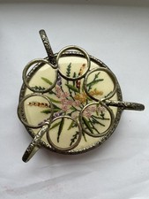 Vintage Regent Of London Petit Point Embroidery Vanity Boudoir Lipstick Holder