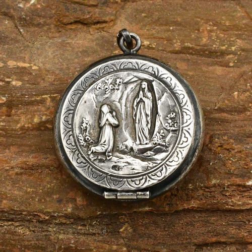 800 silver our lady lourdes - our,