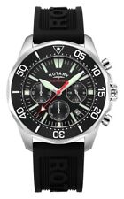 Rotary Men's Black Stainless Steel Aquaspeed Dial Dive Watch Brand New with Tags