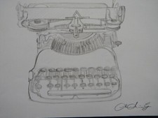 Pencil drawing vintage