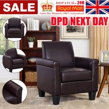 Modern PU Leather Sofa Chair Loveseat Single Armchair Couch 1 Seater Home Office