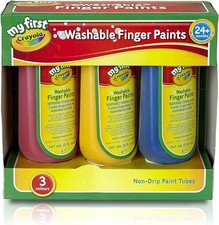 Crayola Washable Finger Paint Set Arts & Craft Stationary & Paint