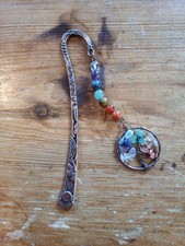 Metal Book Marker Crystals Pearls Colourful