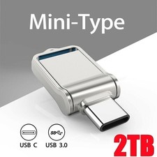 2TB OTG Type C USB 3.0 Flash Drive Mini External Memory Stick Thumb Drive U Disk