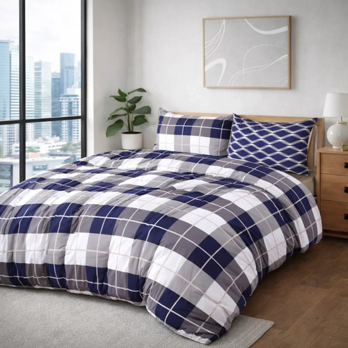 Reversible duvet quilt cover - duvet,