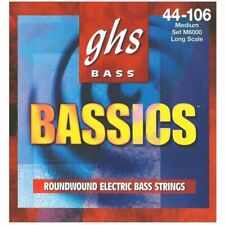 GHS M6000 Bassics Roundwound Long Scale Medium Electric Bass Strings 44-106