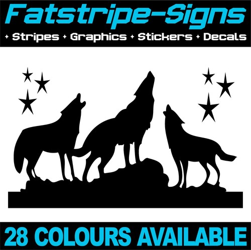 Howling wolves wolf - wolves, stickers