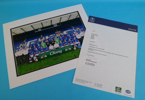 Autographed everton x - ,