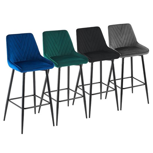 Velvet bar stools - bar,