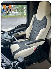 SEAT COVERS for Man TGX NEW GEN ECO LEATHER SEAT COVERS Beige & BLACK