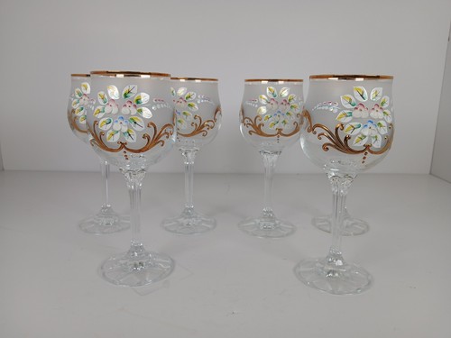 Vintage wine glasses bohemian - vintage,