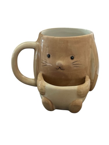 Ceramic rabbit milk mug - b&m,