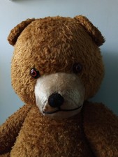 Henry Large Vintage Teddy Bear ? With His Hedgehog ? Friend!