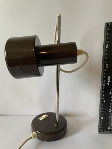 Vintage industrial table - vintage, lamp