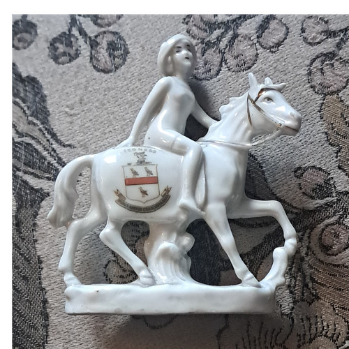 White porcelain horse - horse, &